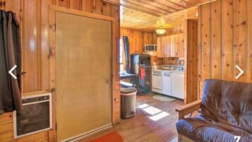 Smart TV, DVD player, books, video library