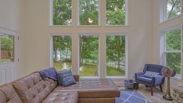 TV, fireplace, table football