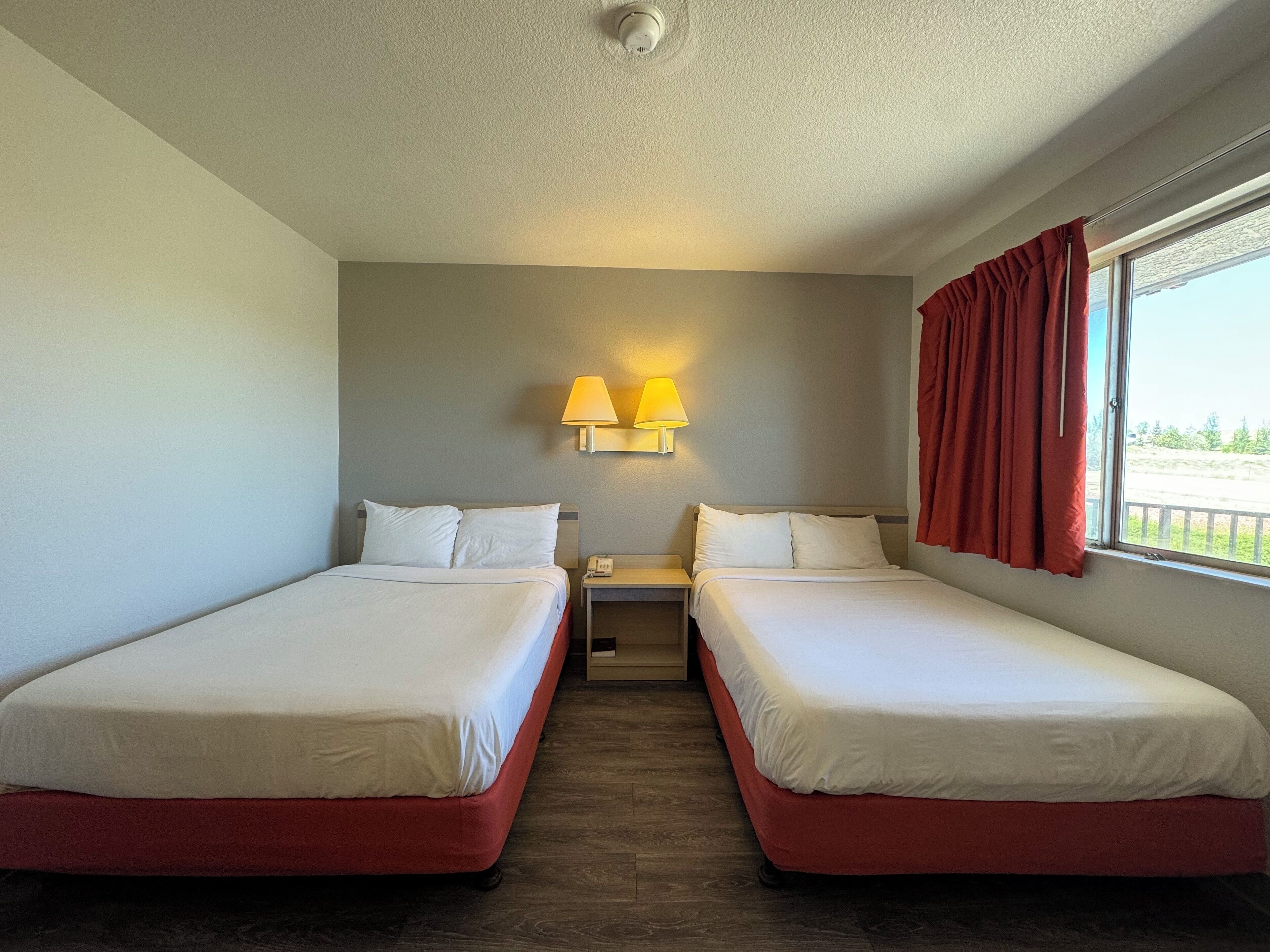 Desk, WiFi (free), bed sheets