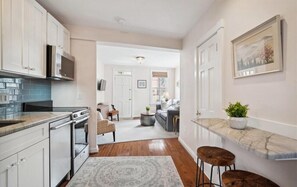 Fridge, microwave, oven, stovetop - Historic Home with Parking Steps From Capital & USNA (Annapolis)