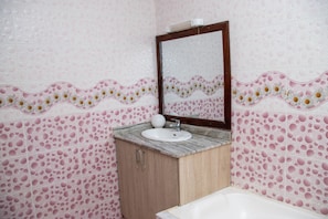 Handdoeken, zeep, shampoo, toiletpapier