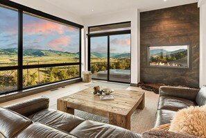 Smart TV, fireplace, video games, books