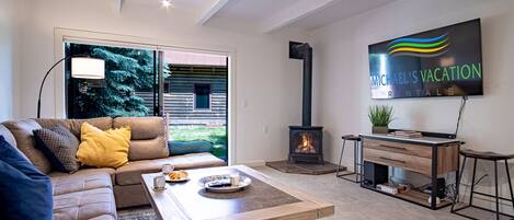 TV connectée, cheminée