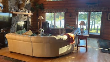 Smart TV, fireplace, printers