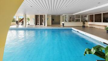 Indoor pool, a heated pool
