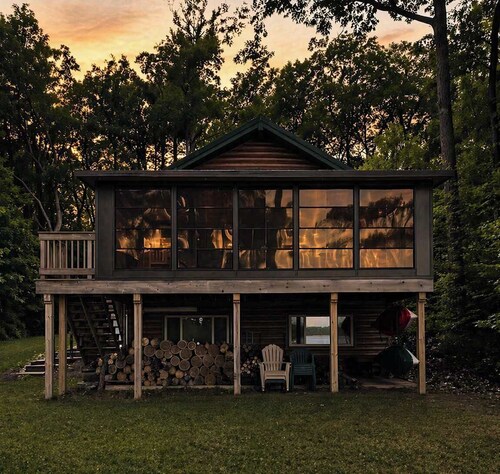 Waterfront Cabin with Private Lake Access & Fire Pit
