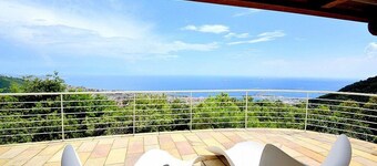 Villa Eichi: A welcoming apartment that is part of a villa in a quiet position, located on a hillside above the sea, with Free WI-FI.