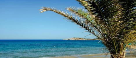En la playa