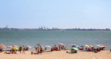 Apartment 'Magnificent Beachfront Flat' with Sea Views, Private Terrace and Wi-Fi