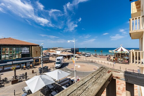 Appartement '2 Pièces Face Océan, Lacanau' avec vue sur mer, balcon et Wi-Fi