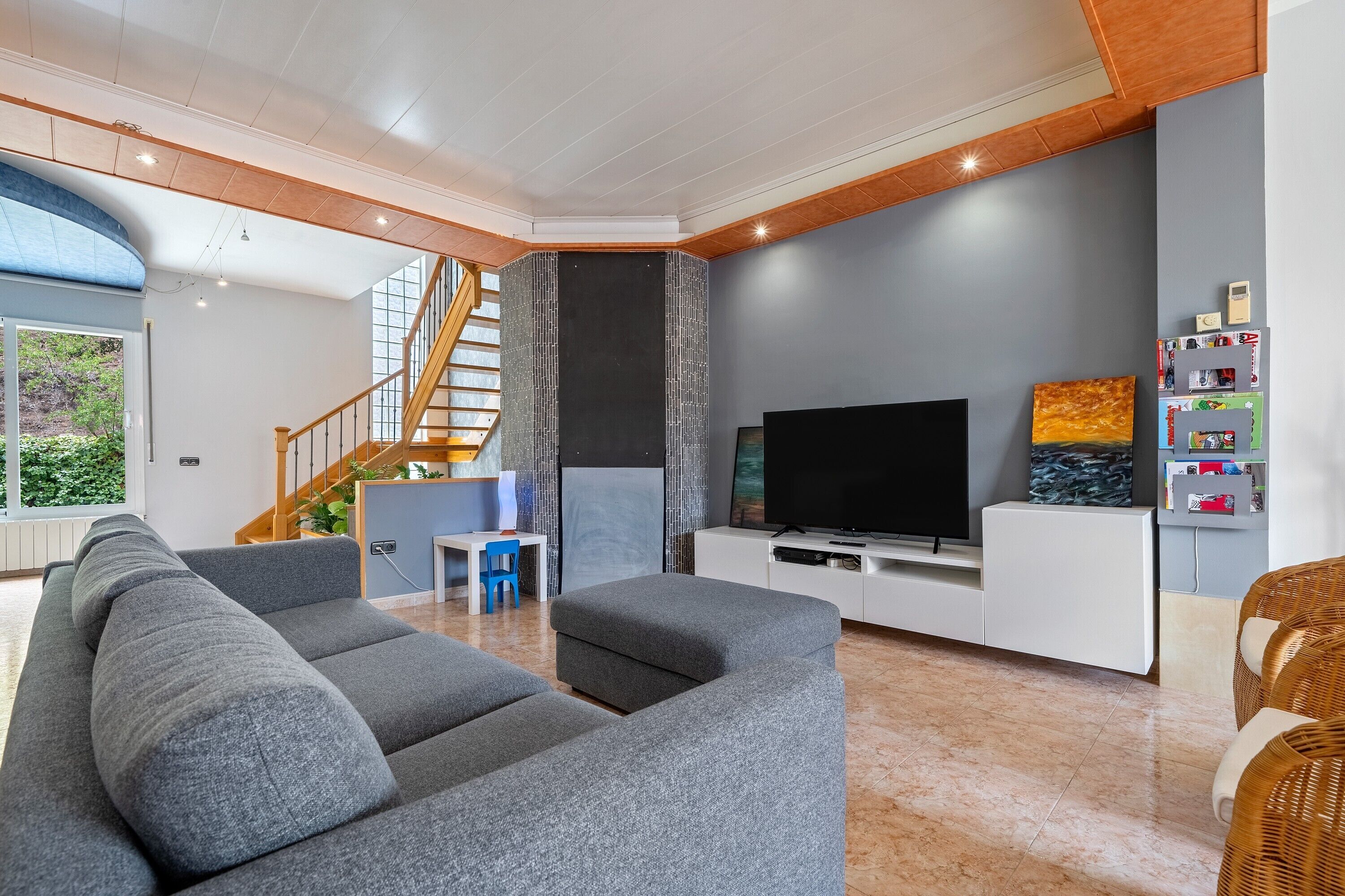 TV, DVD player, streaming services