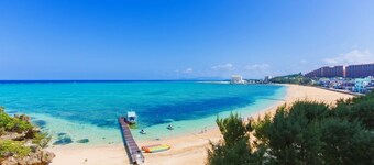 Popular Moon Beach and Tiger Beach are within a  / Kunigamigun Okinawa