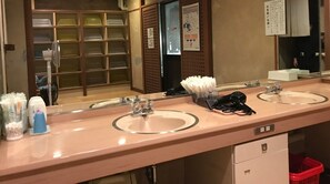 Hair dryer, towels