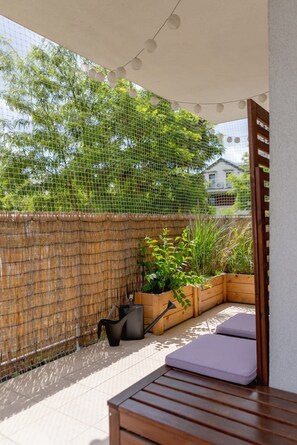 Terrace/patio - Stawowa 143 | Fashionable Apartment | Parking (Kraków)