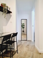 Apartment, 1 Queen Bed with Sofa bed, Accessible, Ensuite | Living area | 43-inch Smart TV with digital channels, TV