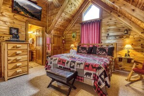 1 bedroom, iron/ironing board, internet, bed sheets - Pet Friendly Secluded Setting Cabin Rental Wireless Internet Hot Tub Many Games (Sevierville)