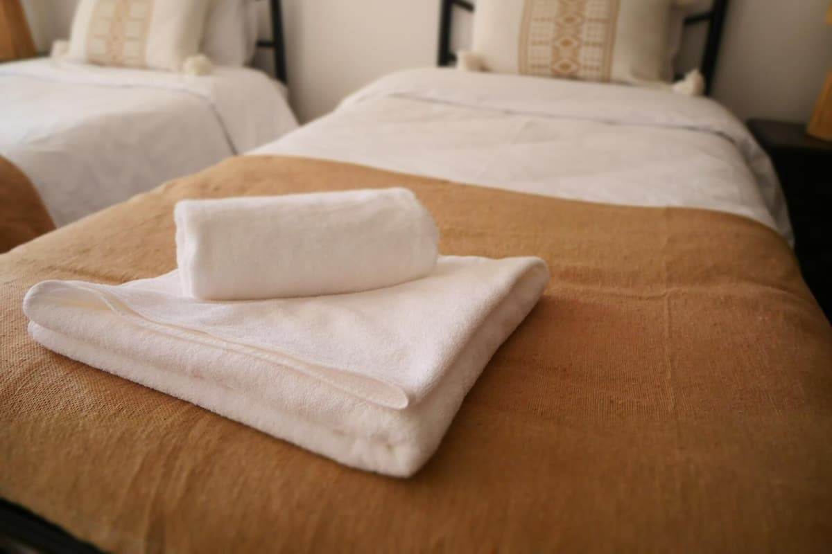 1 chambre, literie de qualité supérieure, décoration personnalisée