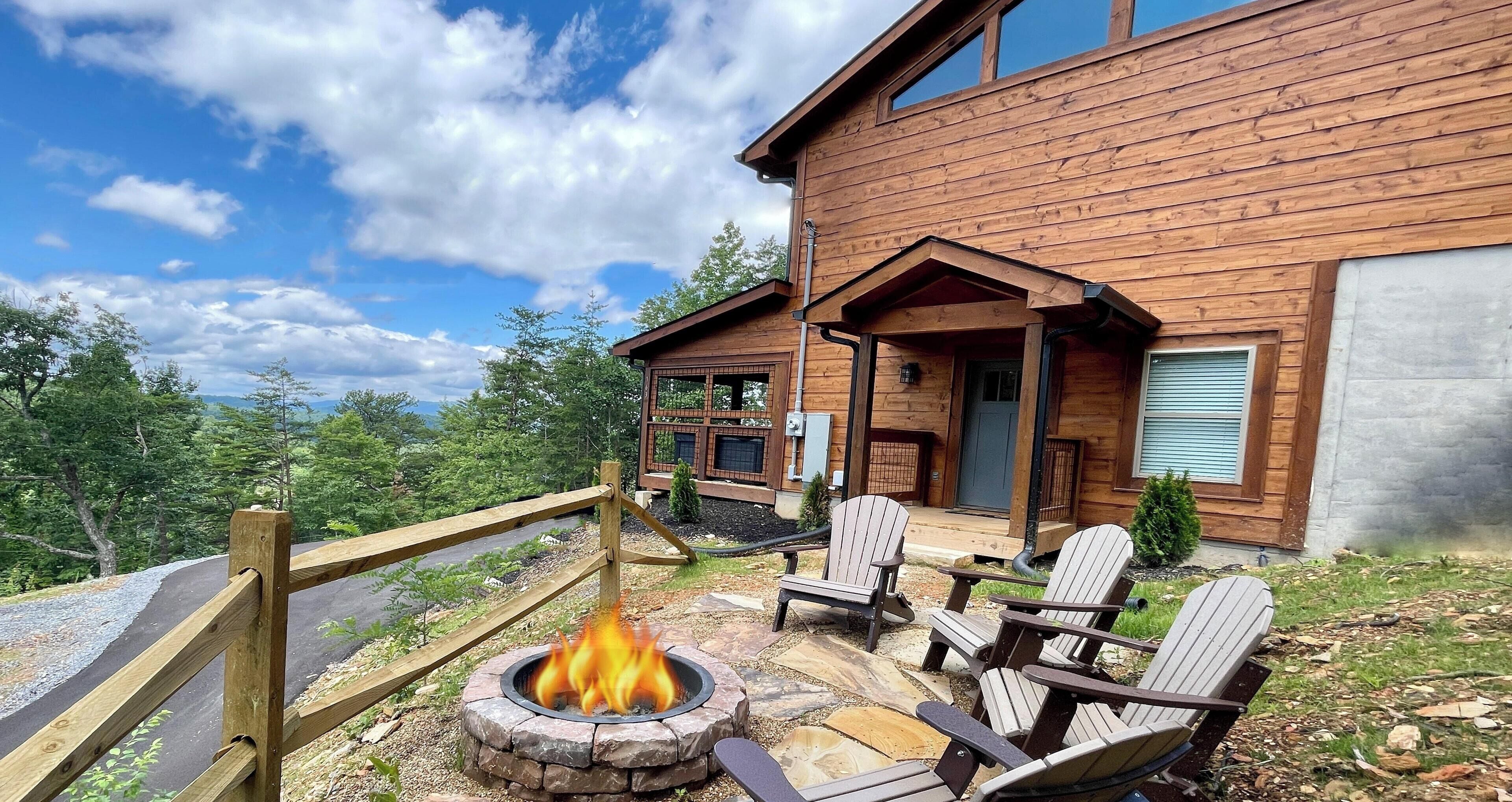 Chalet rustique, 2 chambres | Terrasse/patio