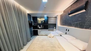 Apartamento | Ropa de cama de alta calidad y colchones con acolchado adicional