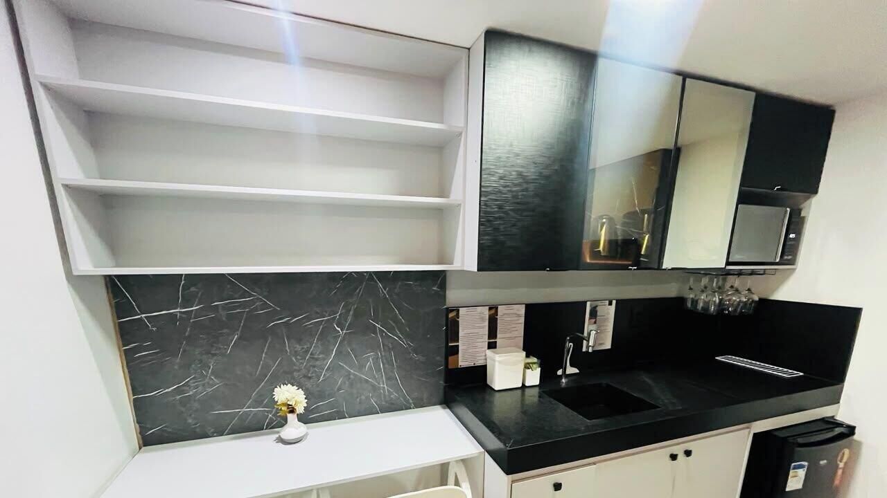 Apartamento | Cozinha privada | Frigobar, micro-ondas, lava-louças, liquidificador