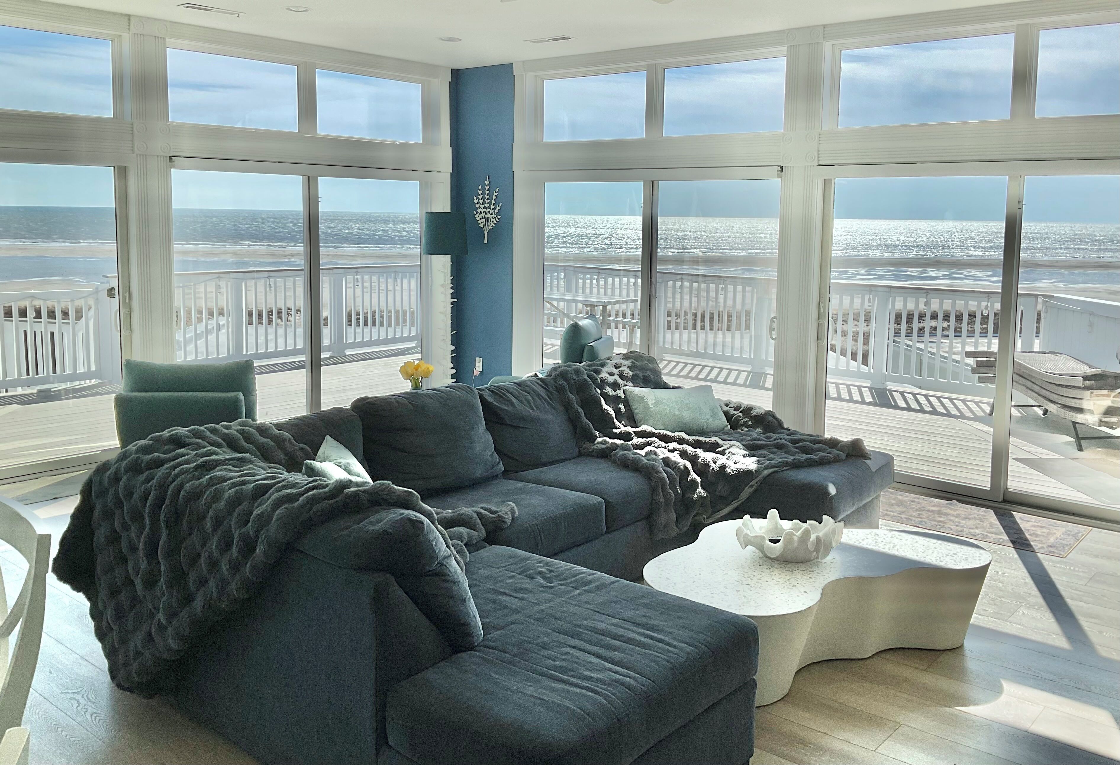 Panoramic Penthouse | Living area | 45-inch flat-screen TV with cable channels