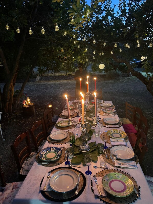 Espace banquet en plein air