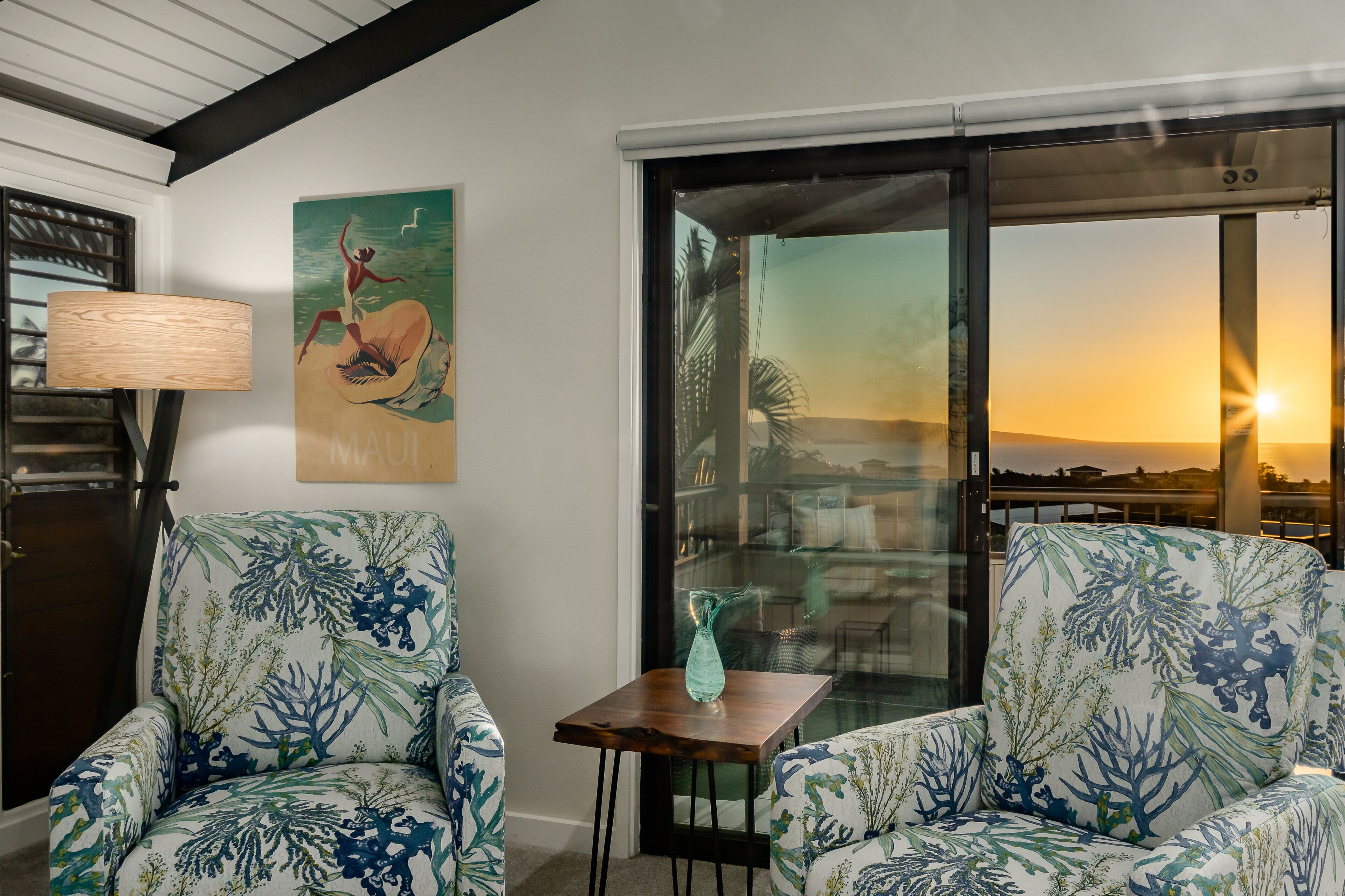 Luxury Condo | Living area | 90-inch Smart TV with digital channels, Hulu, streaming services