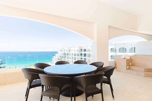 Outdoor dining - 3 Bedroom Penthouse Oceanfront at Villa La Valencia Resort (Los Cabos)