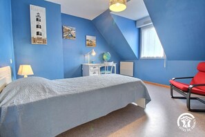4 soverom, strykejern/-brett, reiseseng for barn og wi-fi (inkludert)
