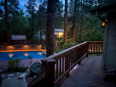 Tranquil Twain Harte Retreat for 8: Private Pool/Spa, Lake Access, Walk to Town