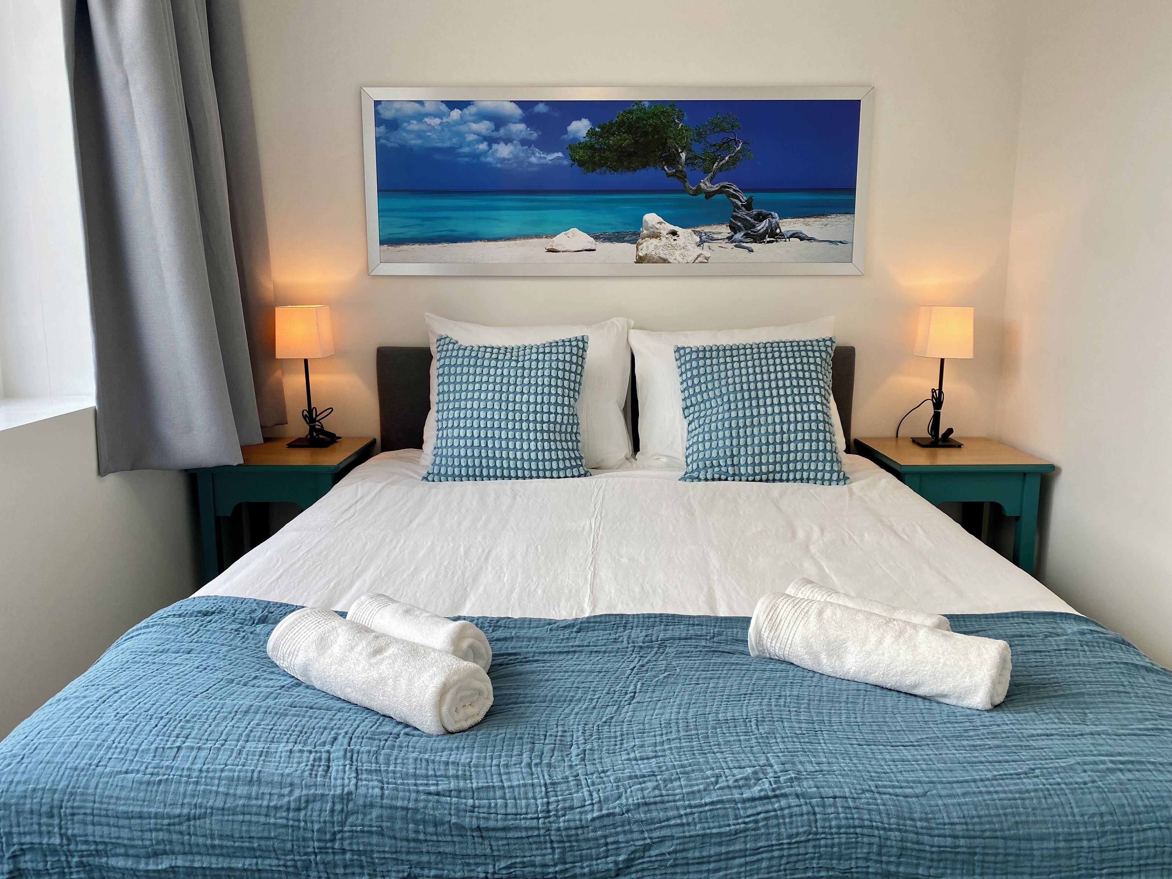 2 多间卧室、WiFi、床单