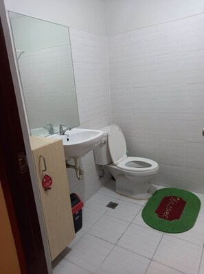 Towels, soap, toilet paper