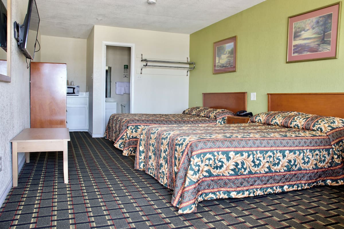 Desk, blackout drapes, iron/ironing board, free WiFi
