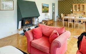 Fernseher, Kamin