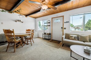 Basic Cabin | Living area | DVD player - Lazy Bear Cabin (Big Bear City)