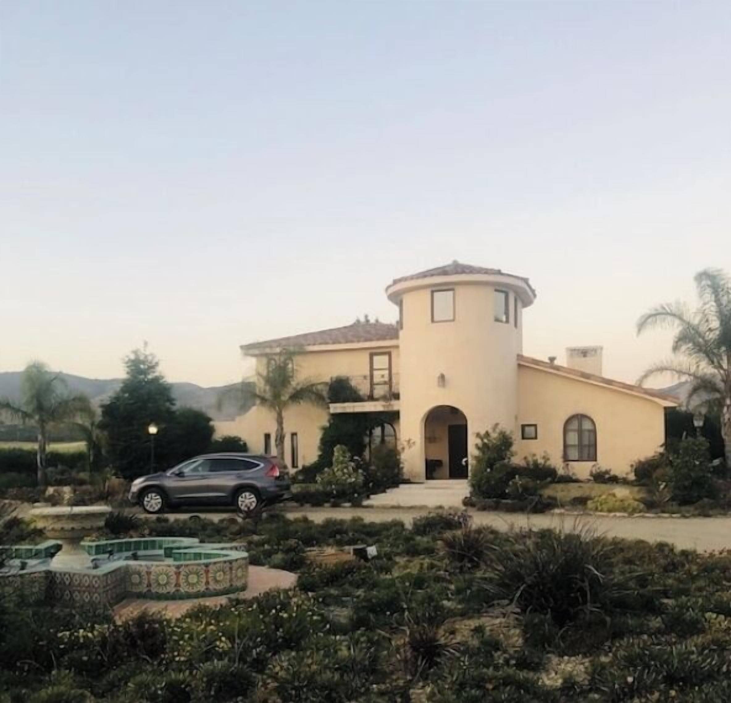 Spanish Villa Tower Nestled in a Vineyard Minutes from the Beach