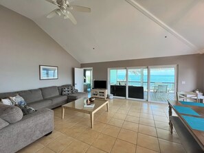 Smart TV, DVD player, books, computer monitors