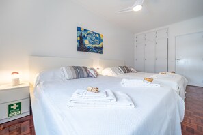 2 bedrooms, iron/ironing board, travel crib, free WiFi