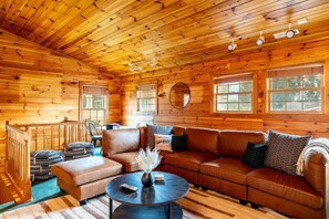 TV, caminetto, studio