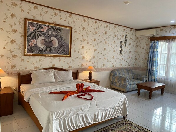 1 habitación y ropa de cama 