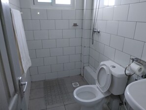 Serviettes fournies, savon, papier de toilette