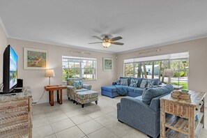 Maison, 3 chambres | Aire de séjour