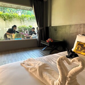 Wi-Fi de cortesia, roupa de cama