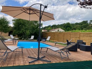 Terrace/patio - Maison Avec Piscine Dans le Périgord, Lucie (Trémolat)