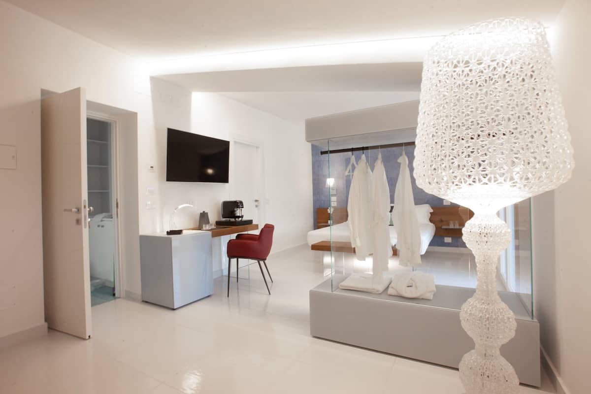 Premium Suite, Terrace, Sea View | 1 bedroom, premium bedding, memory foam beds, minibar