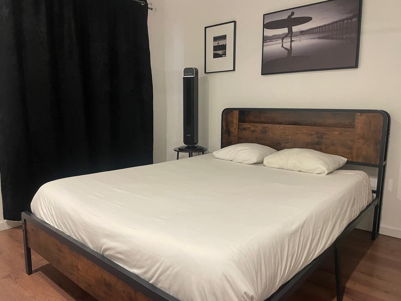 Desk, free WiFi, bed sheets