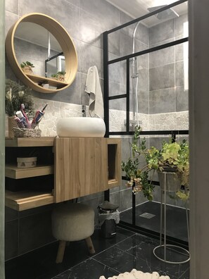 Shower, hair dryer, towels - Villa Avec Piscine au Cœur de la Valee du Bois de Galembrun (Launac)