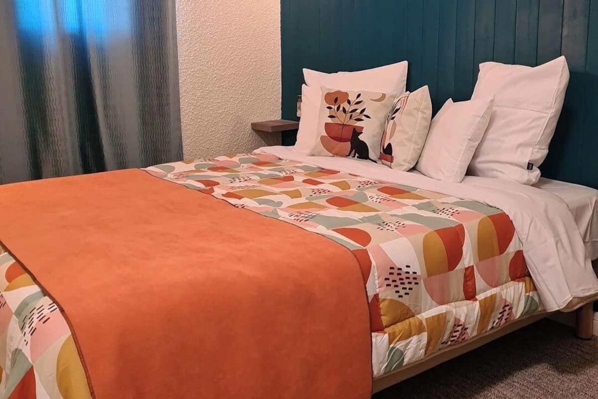 Premium bedding, memory-foam beds, individually decorated