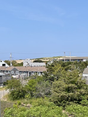 Shower, towels, soap, shampoo - Ocean views, private access to beach, quiet, comfortable condo in far east Ptown (Provincetown)