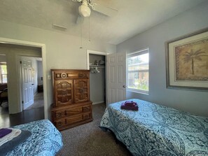 bedroom 2 - has closet and large dresser for storage